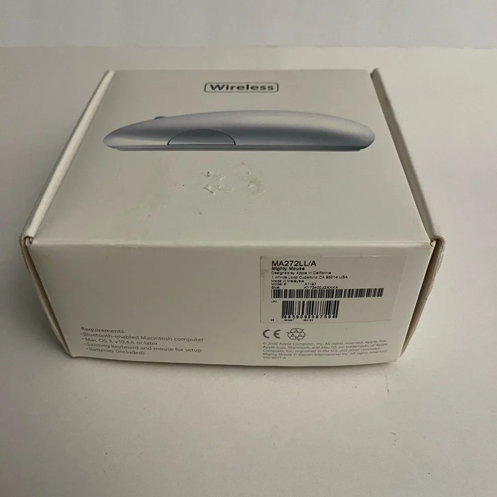 APPLE MIGHTY MOUSE MA272LL/A MODEL A1197 Pre-owned BLUETOOTH